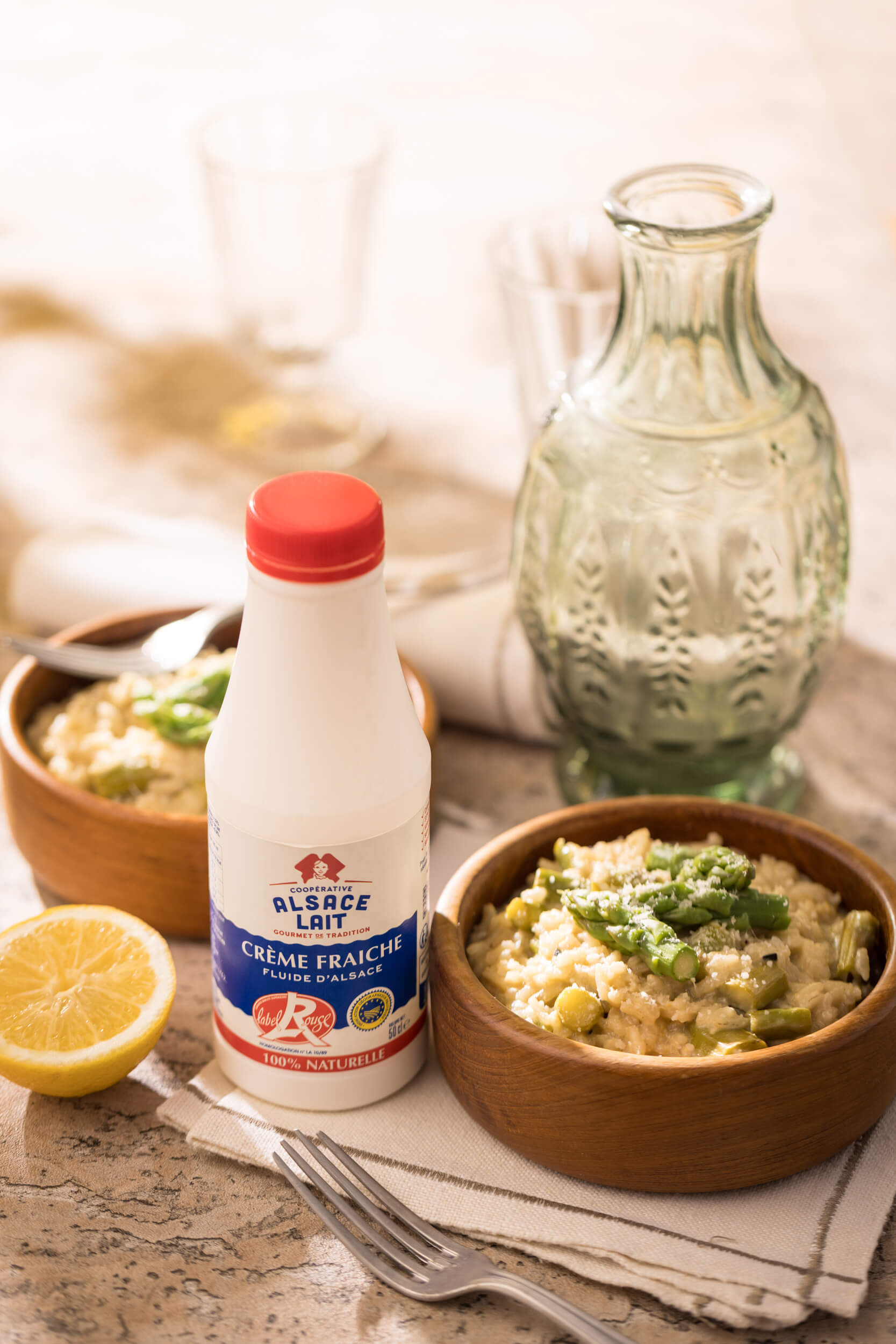 Risotto met groene asperges
